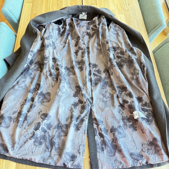 Soia & Kyo Long Wool Belted Coat L - Picture 3 of 9